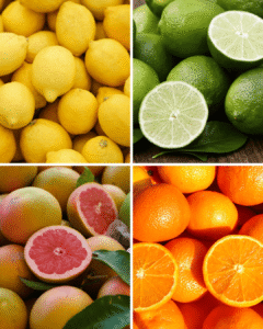 Citrus Fruits (Lemons, Limes, Grapefruits, Oranges)
