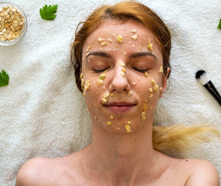 DIY oatmeal bath for dry skin relief at home